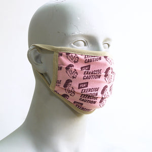 Caution Pink Washable Face Mask