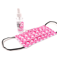 Load image into Gallery viewer, Smile Graffiti Face Mask and Alcohol Set - Pink
