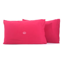 Load image into Gallery viewer, Smiley Wink Fuchsia 2 Pc. Bed Pillowcase
