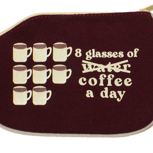 8 Glasses of Coffee (Coin Purse)