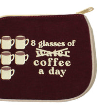 Load image into Gallery viewer, 8 Glasses of Coffee (Coin Purse)
