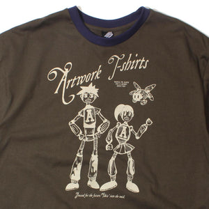 AW Classic Robot Olive (Guys Tee)