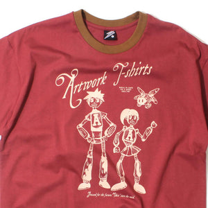AW Classic Robot Maroon (Guys Tee)