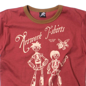 AW Classic Robot Maroon (Girls Croptop)
