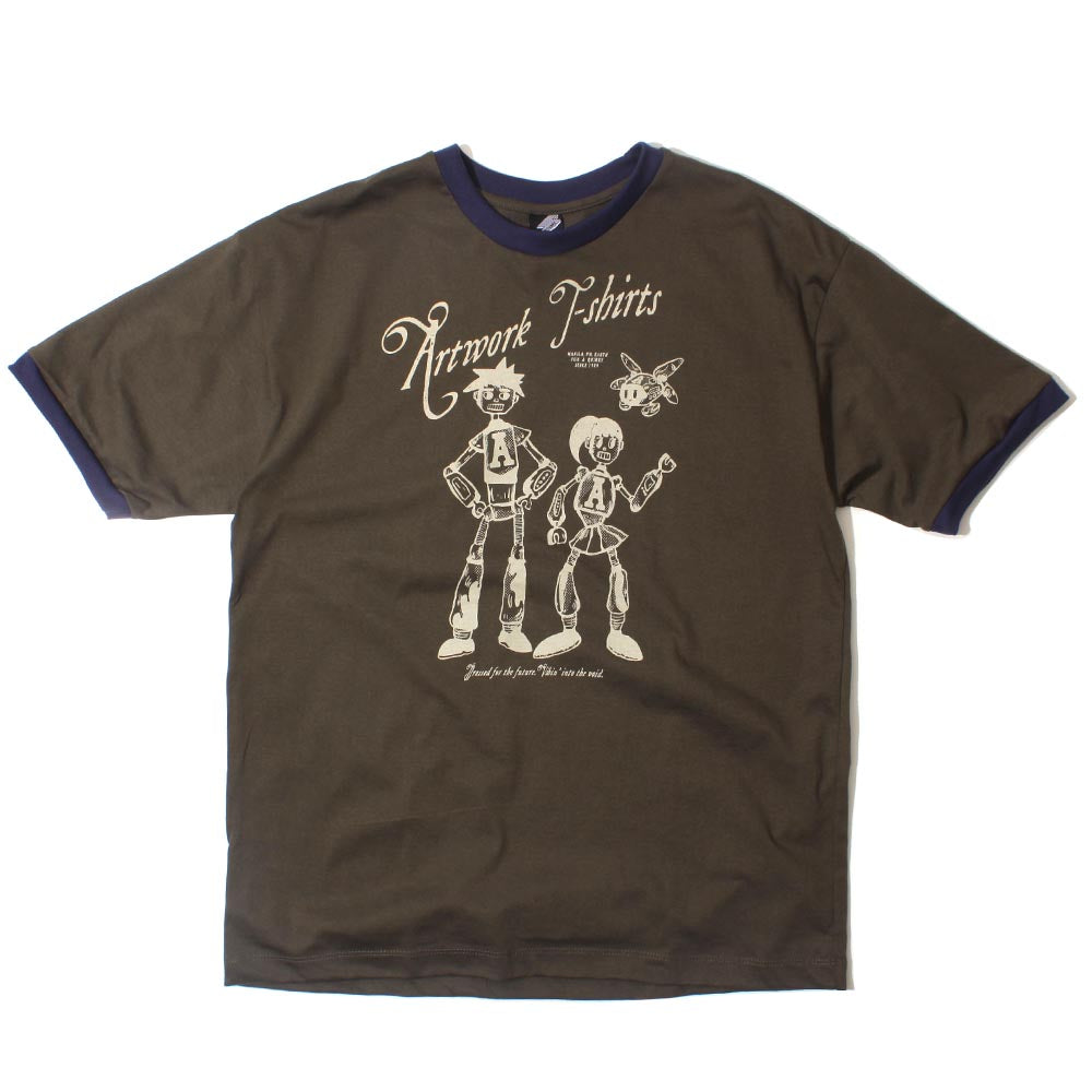 AW Classic Robot Olive (Guys Tee)