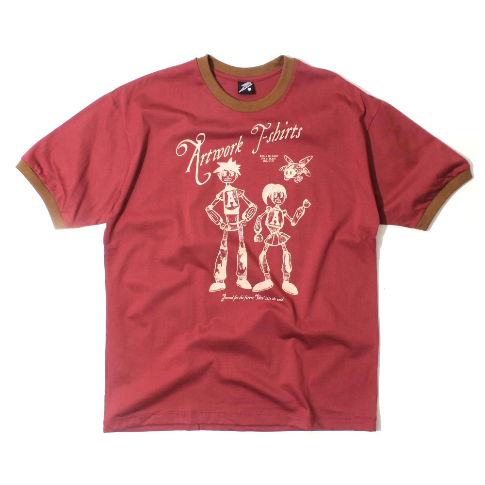 AW Classic Robot Maroon (Guys Tee)