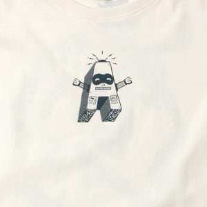 AW Robot Boi Off White (Girls Tee)