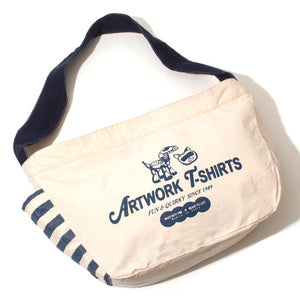 AW Robot Dog Blue  (Wide Messenger Bag)