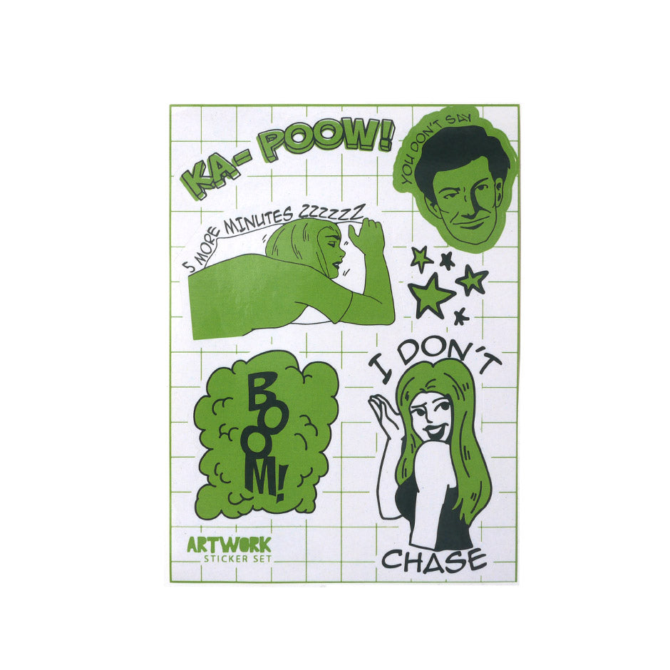 Popping Green (Sticker Sheet)