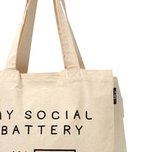 Load image into Gallery viewer, Social Battery (Tote Bag)
