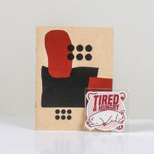 Load image into Gallery viewer, Tired and Hungry Mini Drawing Book and Sticker Set
