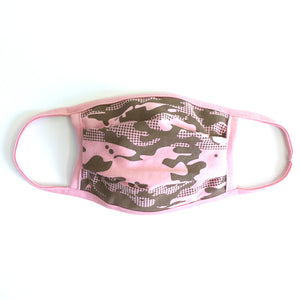 Camo 3 Pink Washable Face Mask