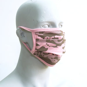 Camo 3 Pink Washable Face Mask