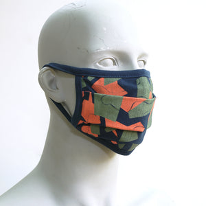 Camo 4 Navy Washable Face Mask