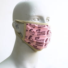 Load image into Gallery viewer, Caution Pink Washable Face Mask
