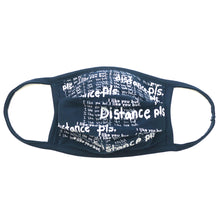 Load image into Gallery viewer, Distance Navy Face Mask
