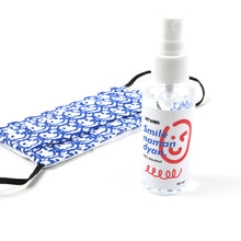 Load image into Gallery viewer, Smile Graffiti Face Mask and Alcohol Set - Blue
