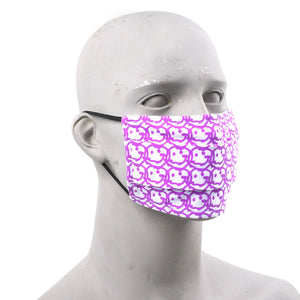 Smile Graffiti Face Mask and Alcohol Set - Violet