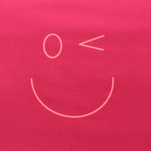 Load image into Gallery viewer, Smiley Wink Face Fuchsia 2 Pc. Bed Pillowcase
