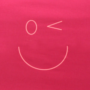 Smiley Wink Face Fuchsia 2 Pc. Bed Pillowcase