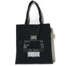 Load image into Gallery viewer, Things That Keep Me Going Black (Tote Bag)
