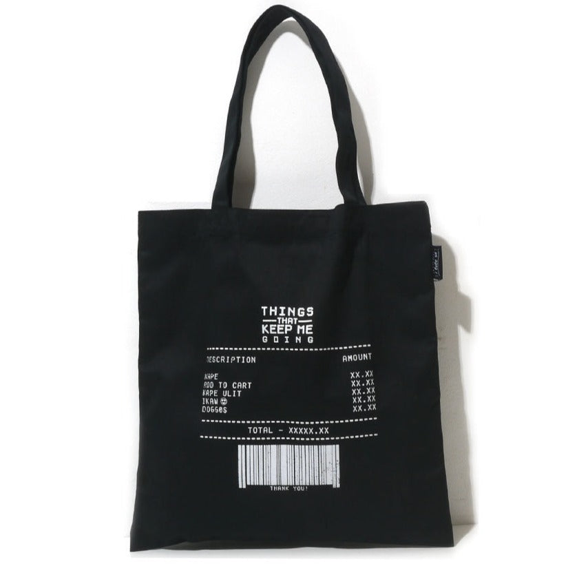 Things That Keep Me Going Black (Tote Bag)