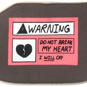 Warning I Will Cry (Coin Purse)