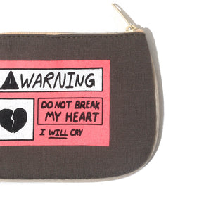 Warning I Will Cry (Coin Purse)