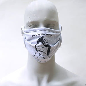 Wednesday Gray Washable Face Mask